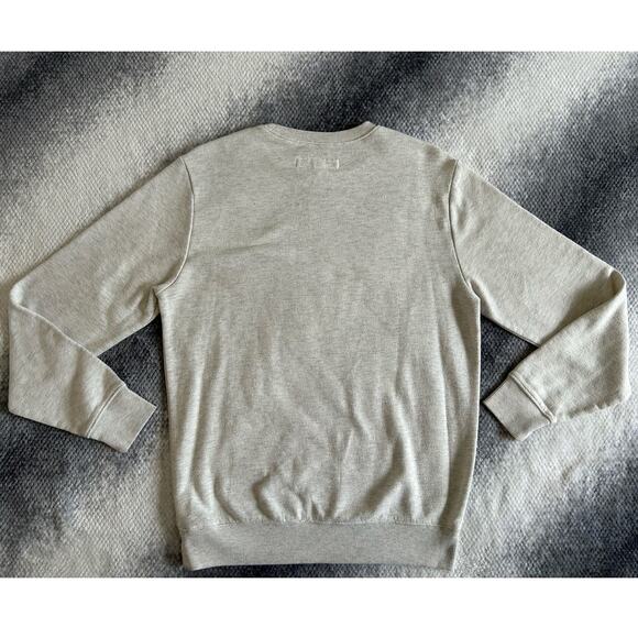 Levi's Mens Beige Crewneck Logo Relaxed Fit Pullover Sweatshirt Size Small - Picture 2 of 7